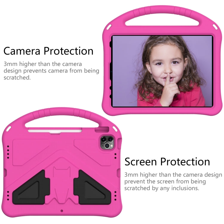 For iPad Pro 11 2024 EVA Shockproof Tablet Case with Holder(RoseRed) - iPad Pro 11 2024 Cases by PMC TechLife | Online Shopping South Africa | PMC TechLife | Buy Now Pay Later Mobicred