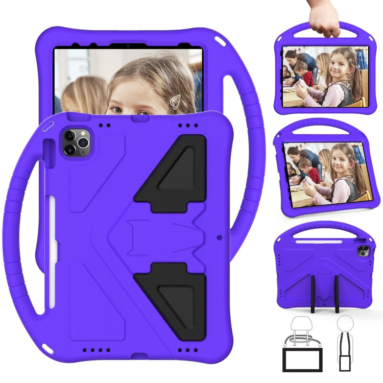 For iPad Pro 11 2024 EVA Shockproof Tablet Case with Holder(Purple) - iPad Pro 11 2024 Cases by PMC TechLife | Online Shopping South Africa | PMC TechLife | Buy Now Pay Later Mobicred