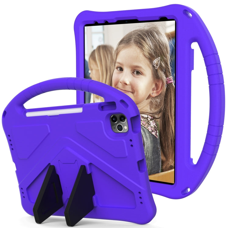 For iPad Pro 11 2024 EVA Shockproof Tablet Case with Holder(Purple) - iPad Pro 11 2024 Cases by PMC TechLife | Online Shopping South Africa | PMC TechLife | Buy Now Pay Later Mobicred