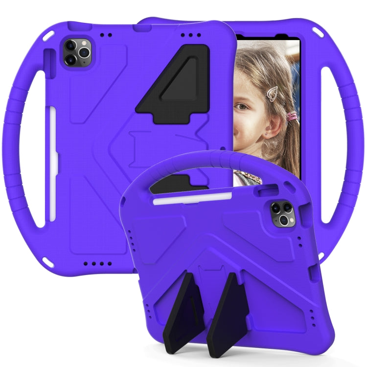 For iPad Pro 11 2024 EVA Shockproof Tablet Case with Holder(Purple) - iPad Pro 11 2024 Cases by PMC TechLife | Online Shopping South Africa | PMC TechLife | Buy Now Pay Later Mobicred