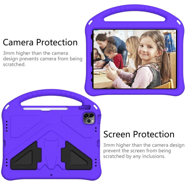 For iPad Pro 11 2024 EVA Shockproof Tablet Case with Holder(Purple) - iPad Pro 11 2024 Cases by PMC TechLife | Online Shopping South Africa | PMC TechLife | Buy Now Pay Later Mobicred