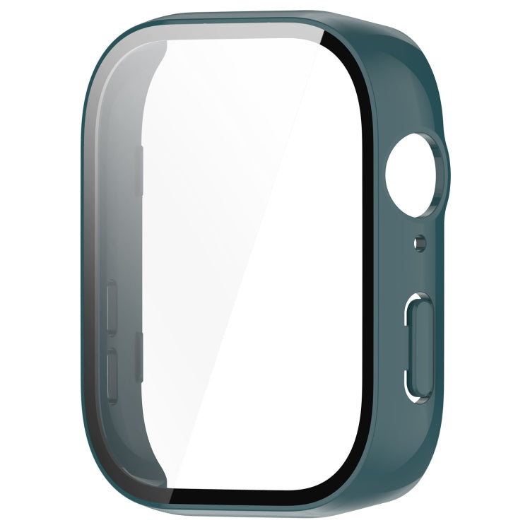 For Huawei Watch Fit 3 PC + Tempered Film Integrated Watch Protective Case(Dark Green) - Watch Cases by PMC TechLife | Online Shopping South Africa | PMC TechLife | Buy Now Pay Later Mobicred
