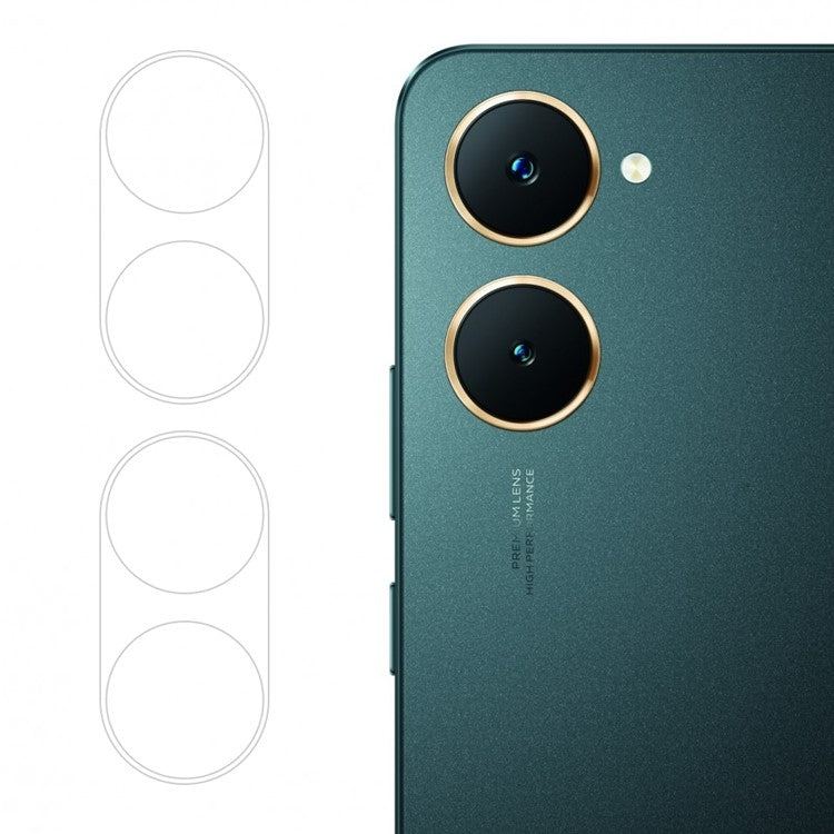 For vivo Y03 Global 2pcs ENKAY Hat-Prince 9H Rear Camera Lens Tempered Glass Film(Transparent) - vivo Tempered Glass by ENKAY | Online Shopping South Africa | PMC TechLife | Buy Now Pay Later Mobicred