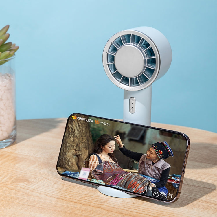 WX-633 Summer Handheld Fan 3 Speeds Semiconductor Cold Compress Desk Fan(Baby Blue) - Electric Fans by PMC TechLife | Online Shopping South Africa | PMC TechLife | Buy Now Pay Later Mobicred