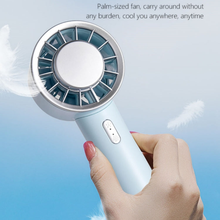 WX-633 Summer Handheld Fan 3 Speeds Semiconductor Cold Compress Desk Fan(Baby Blue) - Electric Fans by PMC TechLife | Online Shopping South Africa | PMC TechLife | Buy Now Pay Later Mobicred