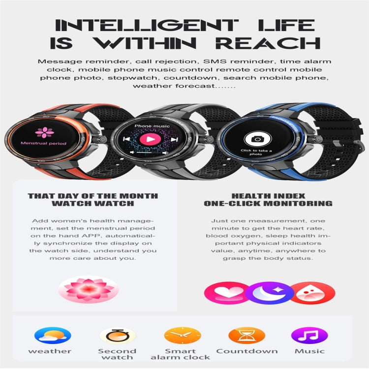 EX103 1.55 inch Color Screen Smart Watch, Support Bluetooth Call / Heart Rate Monitoring(Grey) - Smart Watches by PMC TechLife | Online Shopping South Africa | PMC TechLife | Buy Now Pay Later Mobicred