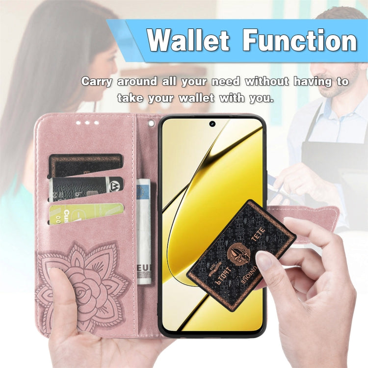 For Huawei Pura 70 Pro Butterfly Love Flower Embossed Leather Phone Case(Rose Gold) - free shipping - PMC Jewellery - Order now!
