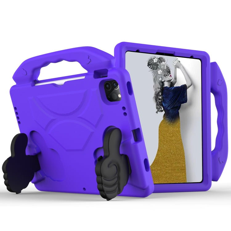 For iPad Pro 11 2024 Children EVA Shockproof Tablet Case with Thumb Bracket(Purple) - iPad Pro 11 2024 Cases by PMC TechLife | Online Shopping South Africa | PMC TechLife | Buy Now Pay Later Mobicred