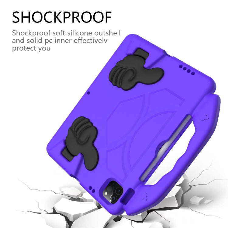 For iPad Pro 11 2024 Children EVA Shockproof Tablet Case with Thumb Bracket(Purple) - iPad Pro 11 2024 Cases by PMC TechLife | Online Shopping South Africa | PMC TechLife | Buy Now Pay Later Mobicred