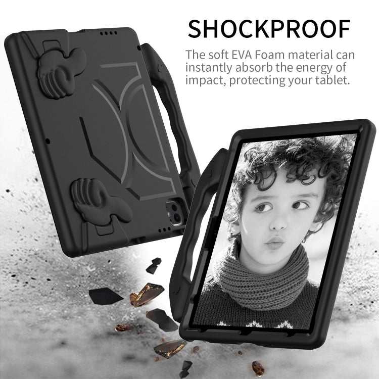 For iPad Pro 13 2024 Children EVA Shockproof Tablet Case with Thumb Bracket(Black) - iPad Pro 13 2024 Cases by PMC TechLife | Online Shopping South Africa | PMC TechLife | Buy Now Pay Later Mobicred