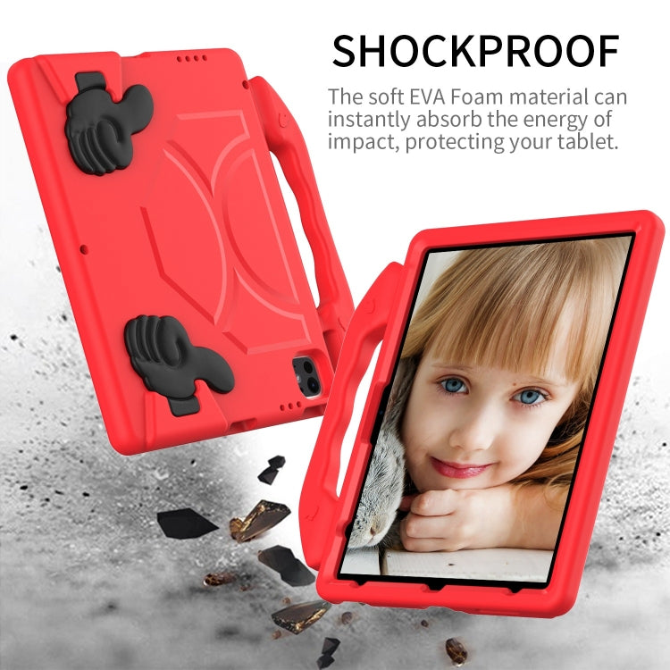For iPad Pro 13 2024 Children EVA Shockproof Tablet Case with Thumb Bracket(Red) - iPad Pro 13 2024 Cases by PMC TechLife | Online Shopping South Africa | PMC TechLife | Buy Now Pay Later Mobicred