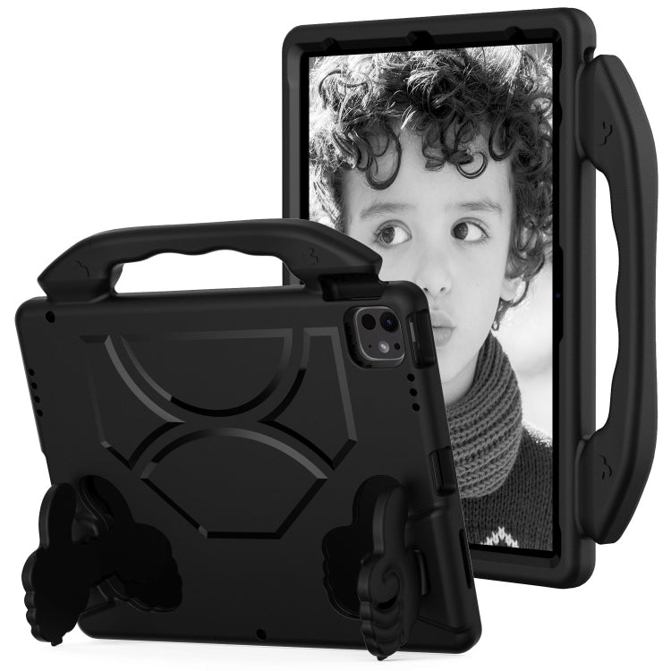 For iPad Air 13 2025 / 2024 Children EVA Shockproof Tablet Case with Thumb Bracket(Black) - iPad Air 13 2025 / 2024 Cases by PMC TechLife | Online Shopping South Africa | PMC TechLife | Buy Now Pay Later Mobicred