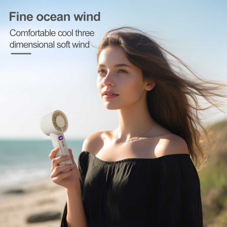 FC1 100 Wind Speed Levels Summer Cooler Desktop Fan Turbine Handheld Fan(Black) - Electric Fans by PMC TechLife | Online Shopping South Africa | PMC TechLife | Buy Now Pay Later Mobicred