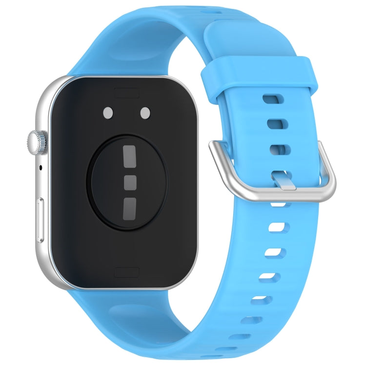 For Huawei Watch Fit3 Silicone Soft Watch Band + Clear Watch Protective Case Set(Sky Blue) - free shipping - PMc TechLife - Order now!