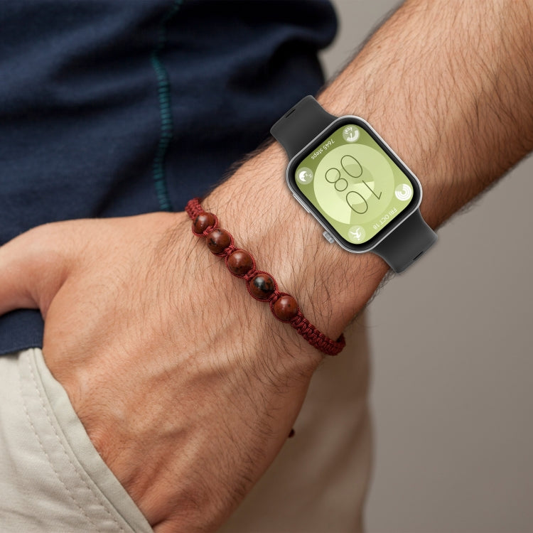 For Huawei Watch Fit3 Silicone Soft Watch Band + Clear Watch Protective Case Set(Ivory White) - free shipping - PMc TechLife - Order now!