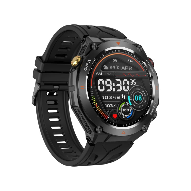 KC82 1.45 inch Color Screen Smart Watch, Support Bluetooth Call / Health Monitoring(Black) - Smart Watches by PMC TechLife | Online Shopping South Africa | PMC TechLife | Buy Now Pay Later Mobicred