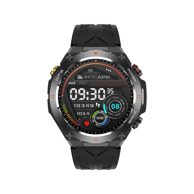 KC82 1.45 inch Color Screen Smart Watch, Support Bluetooth Call / Health Monitoring(Black) - Smart Watches by PMC TechLife | Online Shopping South Africa | PMC TechLife | Buy Now Pay Later Mobicred