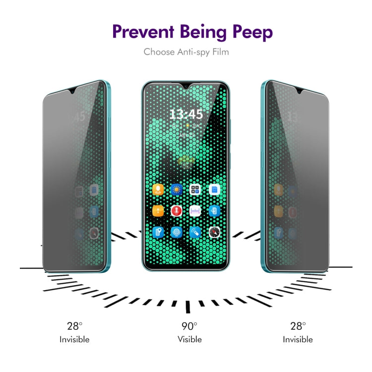 For Tecno Spark 10 / 10 5G ENKAY Hat-Prince 28 Degree Anti-peeping Privacy Tempered Glass Film - Tecno Tempered Glass by ENKAY | Online Shopping South Africa | PMC TechLife | Buy Now Pay Later Mobicred
