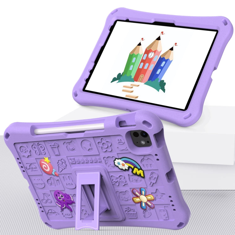 For iPad Pro 11 2024 Hi Baby EVA Full Body Tablet Case with Strap(Light Purple) - iPad Pro 11 2024 Cases by PMC TechLife | Online Shopping South Africa | PMC TechLife | Buy Now Pay Later Mobicred