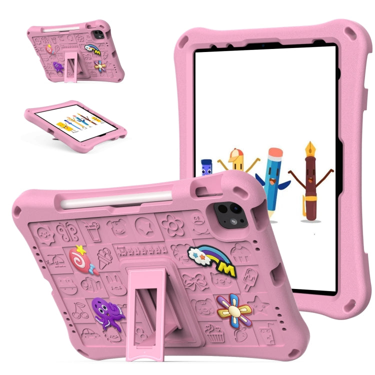 For iPad Pro 11 2024 Hi Baby EVA Full Body Tablet Case with Strap(Pink) - iPad Pro 11 2024 Cases by PMC TechLife | Online Shopping South Africa | PMC TechLife | Buy Now Pay Later Mobicred