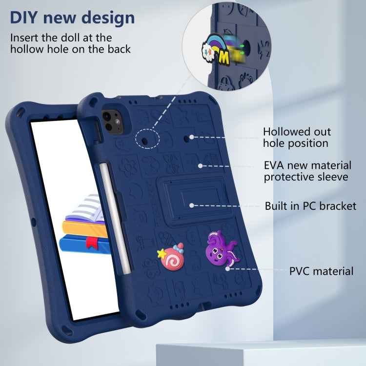 For iPad Pro 11 2024 Hi Baby EVA Full Body Tablet Case with Strap(Navy Blue) - iPad Pro 11 2024 Cases by PMC TechLife | Online Shopping South Africa | PMC TechLife | Buy Now Pay Later Mobicred
