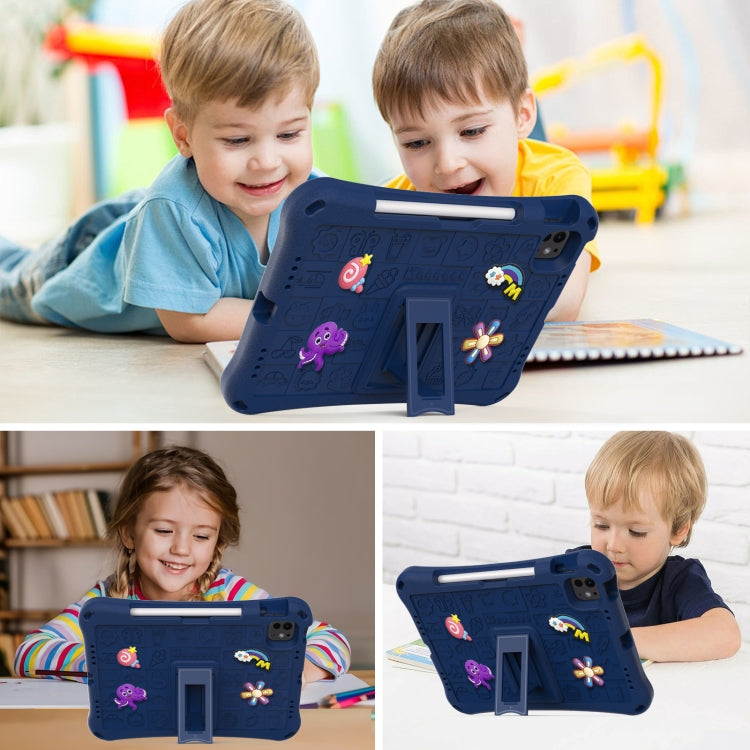 For iPad Pro 11 2024 Hi Baby EVA Full Body Tablet Case with Strap(Navy Blue) - iPad Pro 11 2024 Cases by PMC TechLife | Online Shopping South Africa | PMC TechLife | Buy Now Pay Later Mobicred