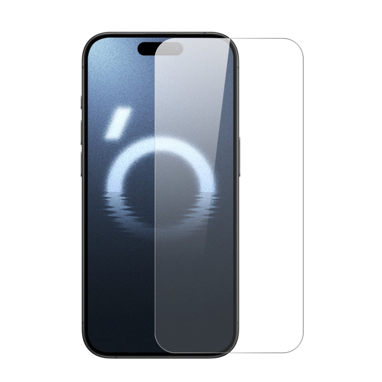 For iPhone 16 Pro NORTHJO 2pcs A++ Screen Protector Tempered Glass Film with Installation Frame - iPhone 16 Pro Tempered Glass by NORTHJO | Online Shopping South Africa | PMC TechLife | Buy Now Pay Later Mobicred