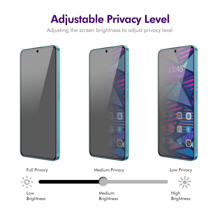 For vivo iQOO Z9 Global ENKAY Hat-Prince 28 Degree Anti-peeping Privacy Silk Print Tempered Glass Film - free shipping - PMC Jewellery - Order now!