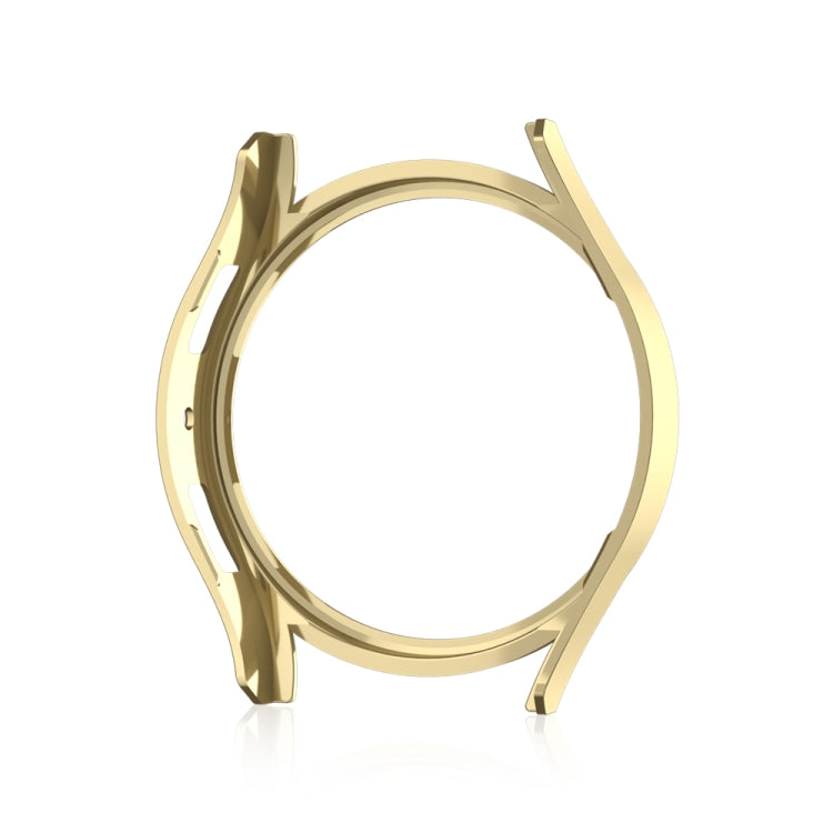 For Samsung Galaxy Watch 7 40mm Single Diamond Hollow PC Watch Protective Case(Gold) - Watch Cases by PMC TechLife | Online Shopping South Africa | PMC TechLife | Buy Now Pay Later Mobicred