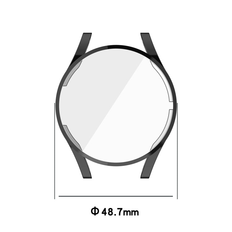 For Samsung Galaxy Watch FE 40mm Full Coverage TPU Electroplated Watch Protective Case(Black) - Watch Cases by PMC TechLife | Online Shopping South Africa | PMC TechLife | Buy Now Pay Later Mobicred