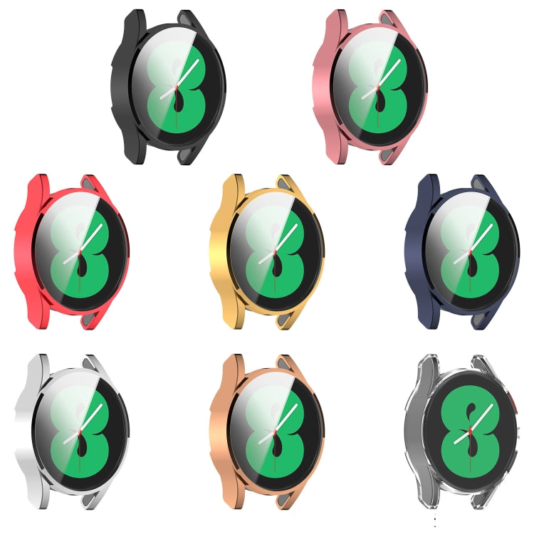 For Samsung Galaxy Watch FE 40mm Full Coverage TPU Electroplated Watch Protective Case(Dark Blue) - Watch Cases by PMC TechLife | Online Shopping South Africa | PMC TechLife | Buy Now Pay Later Mobicred