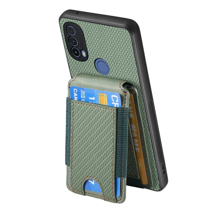 For Motorola Moto G Stylus 5G 2024 Carbon Fiber Vertical Flip Wallet Stand Phone Case(Green) - Motorola Cases by PMC TechLife | Online Shopping South Africa | PMC TechLife | Buy Now Pay Later Mobicred