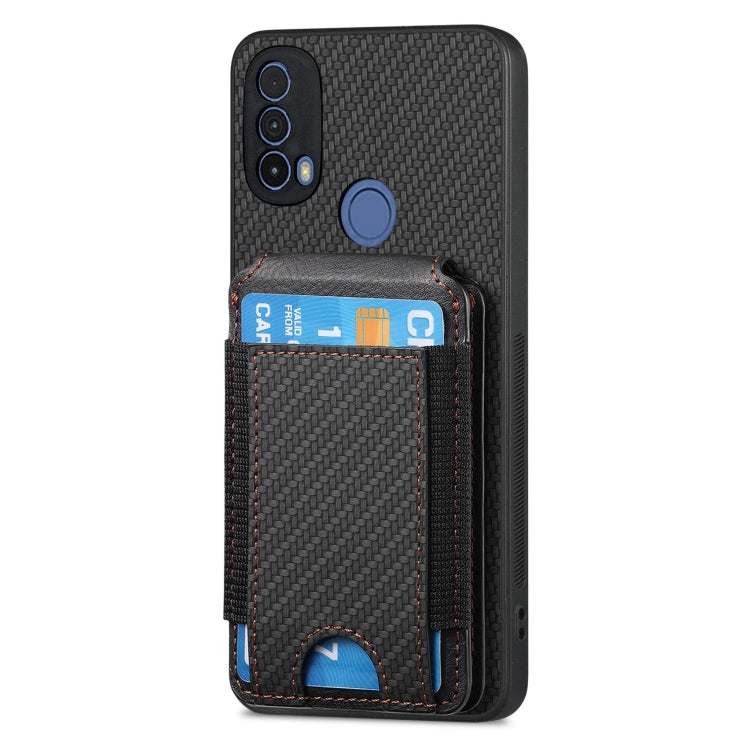 For Motorola Moto G Power 2024 5G Carbon Fiber Vertical Flip Wallet Stand Phone Case(Black) - Motorola Cases by PMC TechLife | Online Shopping South Africa | PMC TechLife | Buy Now Pay Later Mobicred