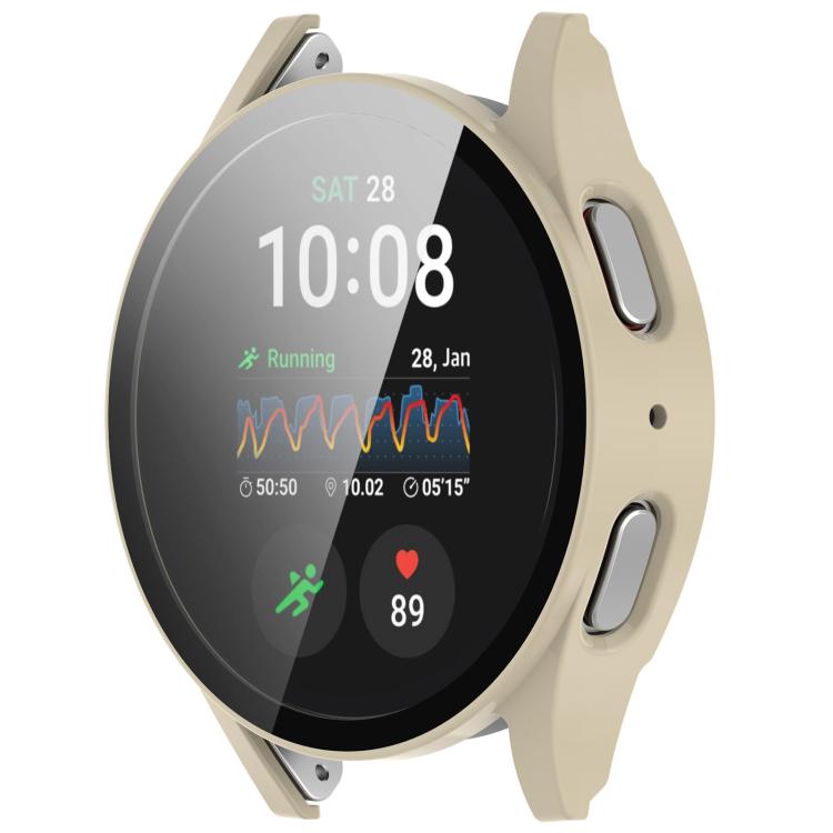 For Samsung Galaxy Watch 7 44mm Tempered Film Integrated Waterproof PC Watch Protective Cover(Ivory) - free shipping - PMC TechLife - Order now!