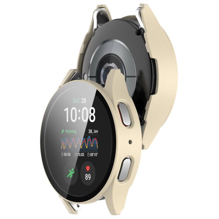 For Samsung Galaxy Watch 7 44mm Tempered Film Integrated Waterproof PC Watch Protective Cover(Ivory) - free shipping - PMC TechLife - Order now!
