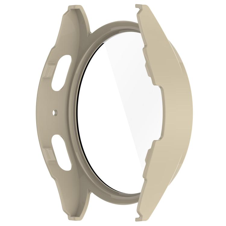 For Samsung Galaxy Watch 7 44mm Tempered Film Integrated Waterproof PC Watch Protective Cover(Ivory) - free shipping - PMC TechLife - Order now!
