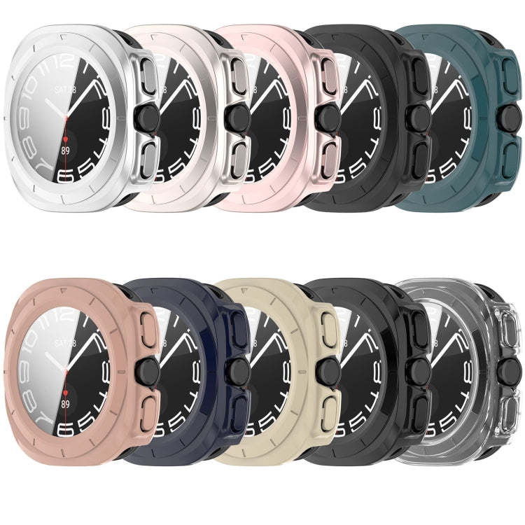 For Samsung Galaxy Watch 7 44mm Tempered Film Integrated Waterproof PC Watch Protective Cover(Ivory) - free shipping - PMC TechLife - Order now!