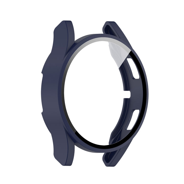 For Samsung Galaxy Watch FE 40mm PC + Tempered Glass Film Integrated Watch Protective Case(Midnight Blue) - Watch Cases by PMC TechLife | Online Shopping South Africa | PMC TechLife | Buy Now Pay Later Mobicred