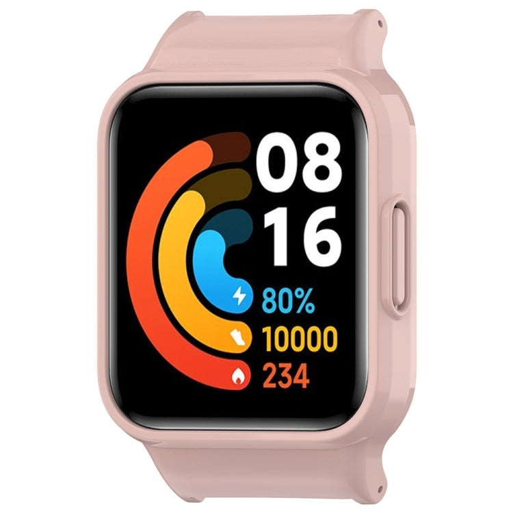 For Redmi Watch 3 Half Pack PC Watch Protective Case(Pink) - Watch Cases by PMC TechLife | Online Shopping South Africa | PMC TechLife | Buy Now Pay Later Mobicred