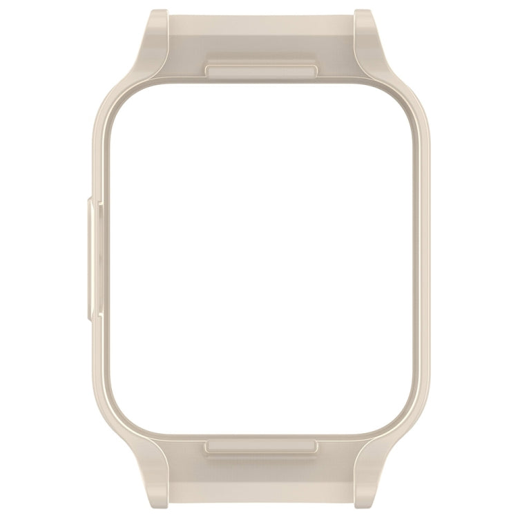 For Redmi Watch 2 Half Pack PC Watch Protective Case(Creamy White) - Watch Cases by PMC TechLife | Online Shopping South Africa | PMC TechLife | Buy Now Pay Later Mobicred