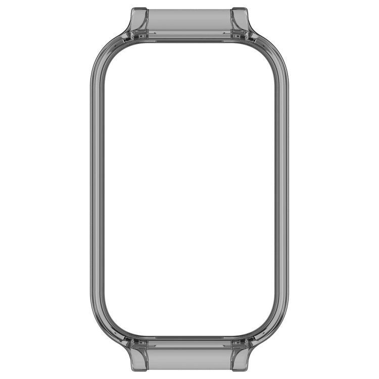 For Xiaomi Smart Band 8 Active Half Pack PC Watch Protective Case(Transparent Black) - Watch Cases by PMC TechLife | Online Shopping South Africa | PMC TechLife | Buy Now Pay Later Mobicred