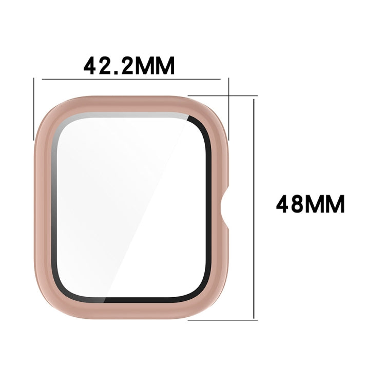 For vivo Watch GT PC + Tempered Glass Film Integrated Watch Protective Case(Pink) - Watch Case by PMC TechLife | Online Shopping South Africa | PMC TechLife | Buy Now Pay Later Mobicred
