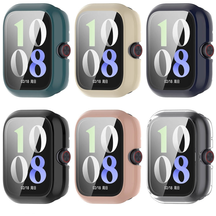 For vivo Watch GT PC + Tempered Glass Film Integrated Watch Protective Case(Ink Blue) - Watch Case by PMC TechLife | Online Shopping South Africa | PMC TechLife | Buy Now Pay Later Mobicred