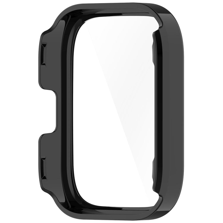 For Amazfit bip5 Unity PC + Tempered Glass Film Integrated Watch Protective Case(Black) - Watch Cases by PMC TechLife | Online Shopping South Africa | PMC TechLife | Buy Now Pay Later Mobicred
