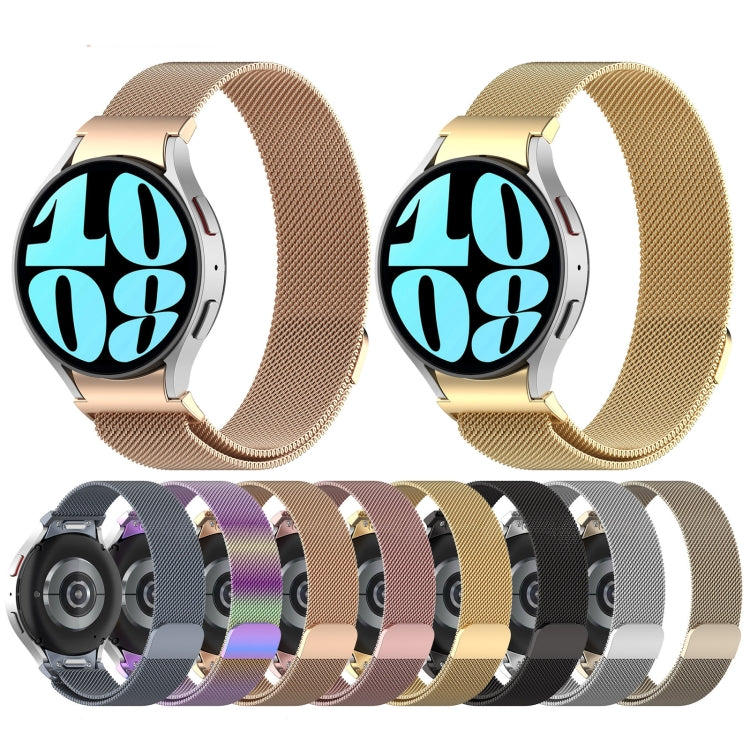 For Samsung Galaxy Watch  7 40 / 44mm Milan Magnetic Quick Release Stainless Steel Watch Band(Rose Gold) - free shipping - PMC TechLife - Order now!