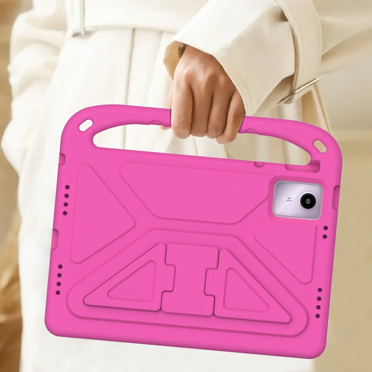 For iPad Pro 13 2024 Handle EVA Shockproof Tablet Case with Holder(RoseRed) - iPad Pro 13 2024 Cases by PMC TechLife | Online Shopping South Africa | PMC TechLife | Buy Now Pay Later Mobicred
