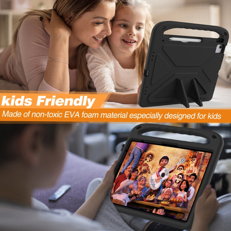For iPad Air 13 2024 Handle EVA Shockproof Tablet Case with Holder(Black) - iPad Air 13 2024 Cases by PMC TechLife | Online Shopping South Africa | PMC TechLife | Buy Now Pay Later Mobicred