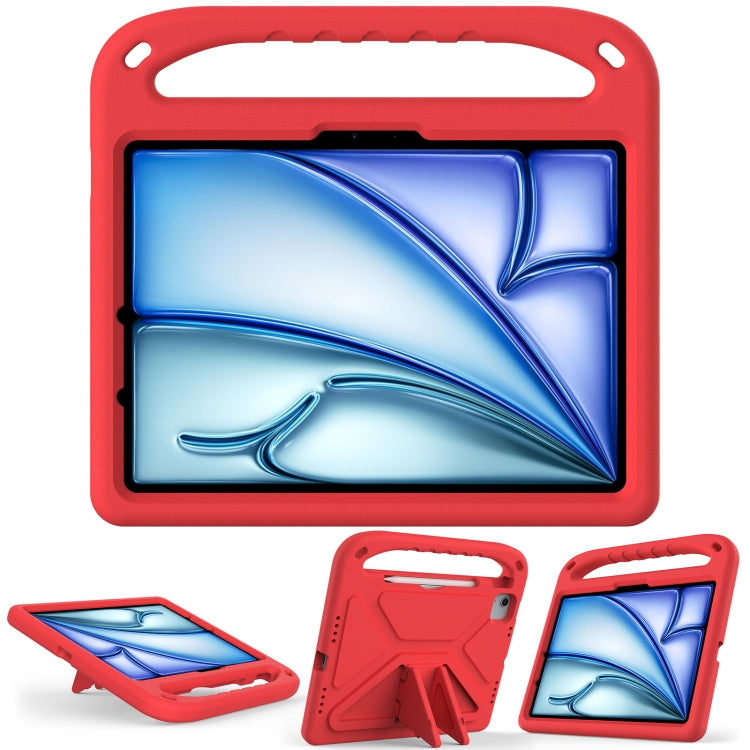 For iPad Air 11 2025 / 2024 / Pro 11 2024 Handle EVA Shockproof Tablet Case with Holder(Red) - iPad Air 11 2025 / 2024 Cases by PMC TechLife | Online Shopping South Africa | PMC TechLife | Buy Now Pay Later Mobicred