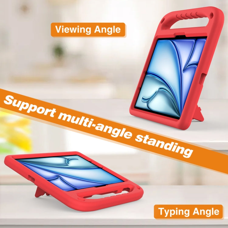 For iPad Air 11 2025 / 2024 / Pro 11 2024 Handle EVA Shockproof Tablet Case with Holder(Red) - iPad Air 11 2025 / 2024 Cases by PMC TechLife | Online Shopping South Africa | PMC TechLife | Buy Now Pay Later Mobicred