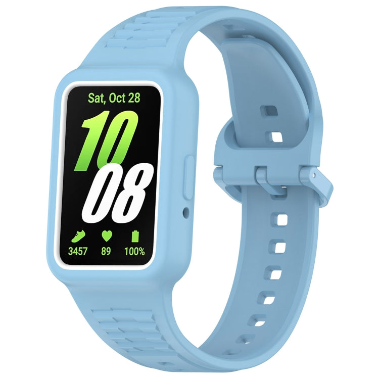 For  Huawei Band 9 NFC Two Color Frame Integrated Silicone Watch Band(Sky Blue) - free shipping - PMc TechLife - Order now!